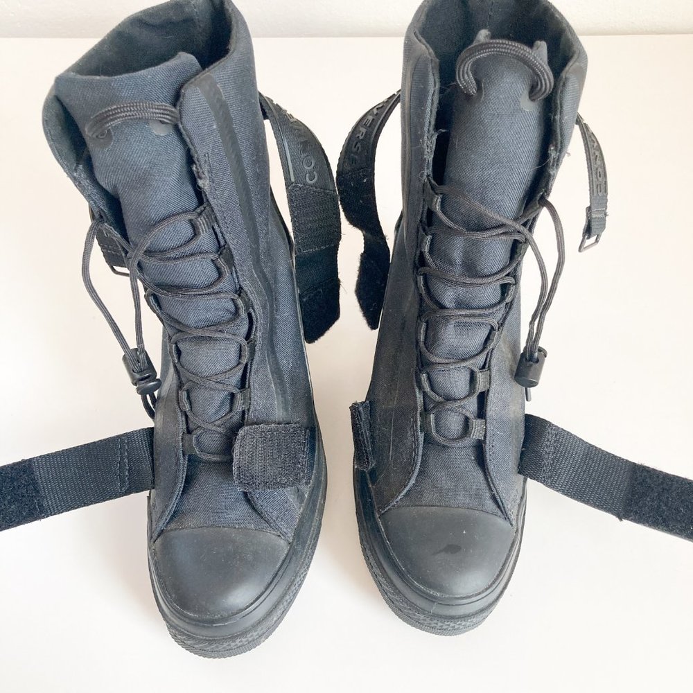 Converse Chuck Taylor All Star GR82 Extra-High Black Gum Women Platform Boot S 5 - Picture 12 of 14